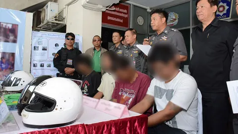 วัยรุ่นอ่างทอง ปล้นรถ จยย. ขายต่อคันละ 2,500 บ. หาเงินซื้อยาเสพ   