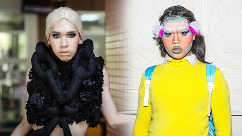 บลัฟกันสนั่นเมือง! ตุ๊ดแต่งชาย ประธานเชียร์จุฬาฯ VS กะเทยไฮแฟชั่น แม่ทัพ มธ. (ชมคลิป) 