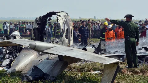 บินทัพอินโดฯ-เมียนมาร่วง พลเรือน-เจ้าหน้าที่ดับรวม 7 ศพ