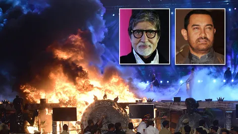 นักแสดงบอลลีวูดดัง หนีตายไฟไหม้งานวัฒนธรรมในมุมไบ