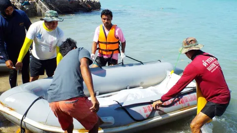 พบแล้ว!! 2 ศพเรือแคนูล่ม กลางอ่าวแหลมหงา ภูเก็ต