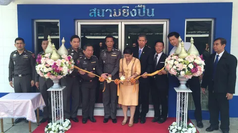 สนง.ทรัพย์สินฯ-สปพ.ร่วมเปิดห้องรับรอง-ห้องทรงสนามยิงปืน ตร.191