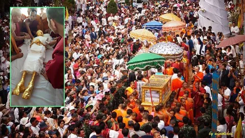 มหัศจรรย์แห่งลี้! คนนับแสน ร่วมเปลี่ยนผ้าครูบาอภิชัยขาวปี