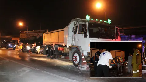 ปลัดฯคนดังบางบัวทอง‘เขียนหนังสือกลับหัว’  ขี่จยย.ย้อนศร ชน 10 ล้อ เจ็บสาหัส