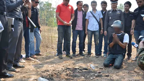 คุมผัวฆ่าเผาเมียทำแผน จุดธูปขอขมา ลูกปล่อยโฮกอดพ่อ