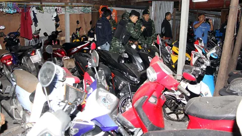 ตร.-ทหาร บุกค่ายมวยย่านราชเทวี ตั้งแก๊งมั่วสุม เปิดจำนำ จยย.ดอกโหด