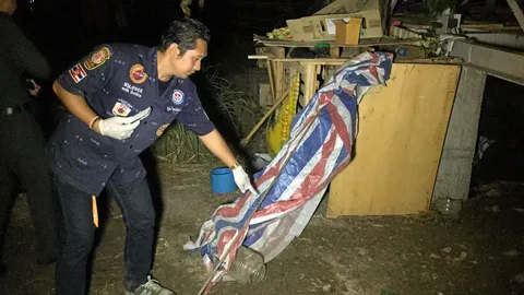 ไฟฟ้าขึงดักโจร ช็อตเมียสยอง