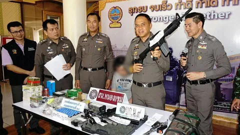จับอาวุธพร้อมยาเค ลูกอดีตนักแม่นปืน