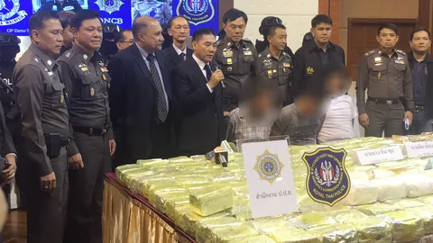 จับไอซ์ลอตใหญ่! 282 กก. เตรียมส่งประเทศที่สาม มูลค่า 6 พันล้านบาท
