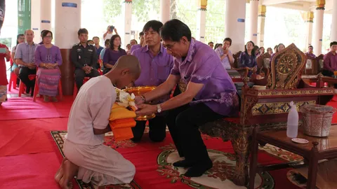 สิงห์บุรี จัดบวชสามเณรฤดูร้อน ถวาย 'พระเทพฯ' วันคล้ายวันพระราชสมภพ