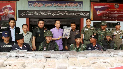 ตชด.244 บึงกาฬ ยึดกัญชาครั้งประวัติศาสตร์มูลค่ากว่า 25 ล้านบาท