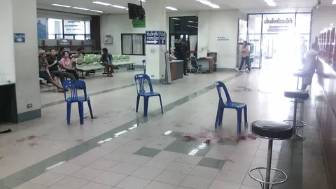 'หนุ่มปากน้ำโพ'ปรี่ชกอริกลางสนง.เทศบาล ถูกแทงสวนเจ็บสาหัส