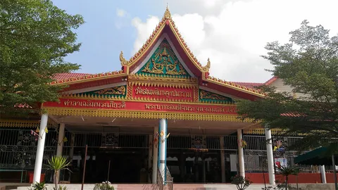 วัดสมมติเทพฐาปนาราม ธรณีสูบเสาโบสถ์ตะเคียนทอง