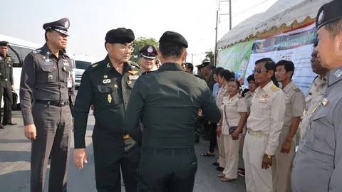 ผบ.นปอ. ตรวจเยี่ยมศูนย์ปฏิบัติการ ป้องกัน-ลดอุบัติเหตุ ช่วงสงกรานต์