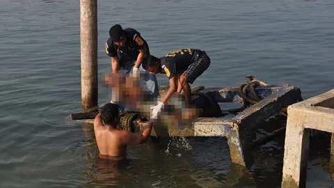 ฆ่าโหดหนุ่มใหญ่ เหล็กขูดชาร์ปกระหน่ำแทง 18 แผล ทิ้งศพทะเลหลังสวน