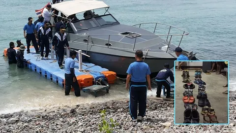 ทัพเรือภาคที่ 1 แจงภาพรองเท้าต่อคิวซื้อตั๋ว 'เกาะขาม' ขอ นทท. ให้ทำใจ มาช่วงน้ำลง