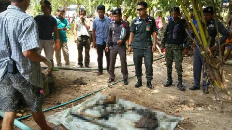 ฆ่าผัวเฒ่าหมกส้วม! เมียแค้นทุบหัวยัดบ่อเกรอะ อ้างติดพนันผลาญจนหมด