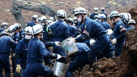 เหยื่อแผ่นดินไหวญี่ปุ่น ขยับ48!  เร่งค้นหาผู้สูญหายใต้ดินถล่มทั้งวันทั้งคืน