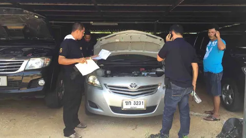 กองปราบบุกค้นคอกรถสงขลา ตรวจยึดกว่า 60 คัน หลังผู้เสียหายร้องเรียน