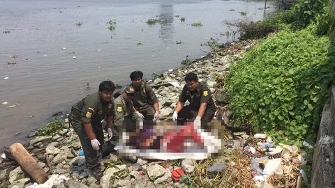 ศพอืดติดท่าน้ำกรมราชทัณฑ์ คาดเป็นหญิงโดดสะพานพระราม 7