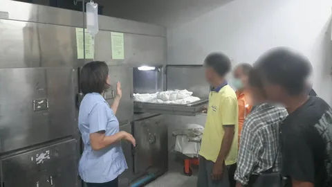 ศรีสะเกษเปิดซิง! พาดูงานห้องดับจิต กระตุกสำนึก ผู้ถูกคุมประพฤติเมาขับ