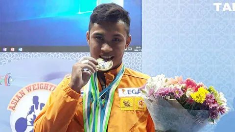 'สินธุ์เพชร' ประเดิมคว้า 1 ทอง 2 เงิน ยกน้ำหนักชิงแชมป์ อช.