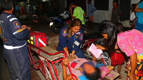 แทงเข่าสาวท้อง 6 เดือนทรุด! เด็กในครรภ์ไม่ตอบสนอง รีบนำส่งรพ. 