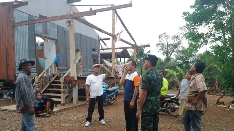 พายุฝน-ลูกเห็บถล่ม 3 หมู่บ้านในเพชรบูรณ์ พังเสียหายกว่า 60 หลัง