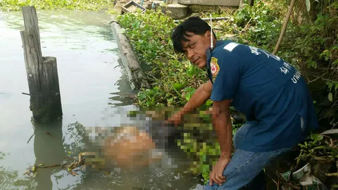 พบศพหนุ่มกรุงเก่าริมแม่น้ำเจ้าพระยา คาดลมชักกำเริบขณะนั่งตกปลา