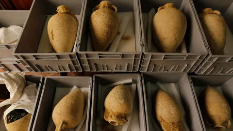 พบไหสมบัติโรมัน เหรียญอายุกว่าพันปี