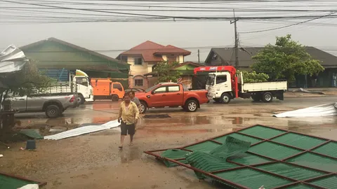 พายุฤดูร้อนถล่มเชียงใหม่ บ้านเรือนราษฎรเสียหาย ปภ.เร่งประสานอำเภอช่วย