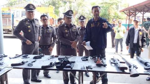 ค้น 12 จุดนครปฐม รวมบ้าน 'ไชยา สะสมทรัพย์' อายัดเสือ-ปืนอื้อ!