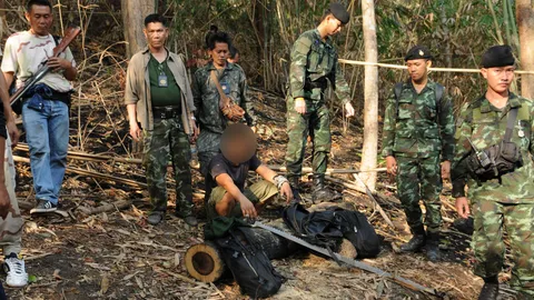 บุกจับแก๊งตัดไม้พะยูงบนเขาชีปิด ปราจีนฯ ขยายผลล่า 3 คน หลบหนี