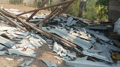 พายุฝนถล่ม อ.แม่ลาน้อย แม่ฮ่องสอน หวั่นดินโคลนสไลด์