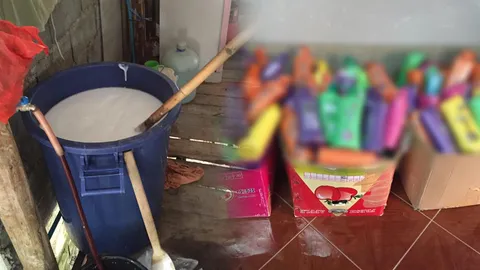 ขนลุก! ‘ยาสระผมกวนเอง’ ว่อนโซเชียล ตร.เข้ายึดนับ 100 ลิตร