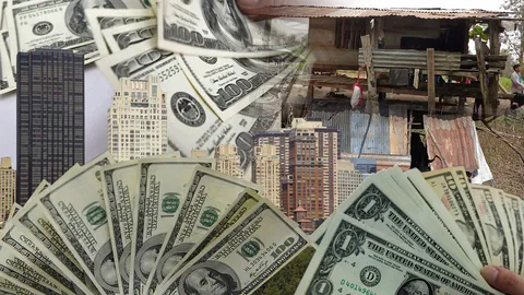 จนซวยรวยสุข ตัวถ่างช่องว่าง