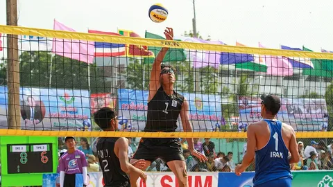 หนุ่มอิหร่านลิ่วตัดเชือกไทย ศึกลูกยางชายหาด คัดโอลิมปิก