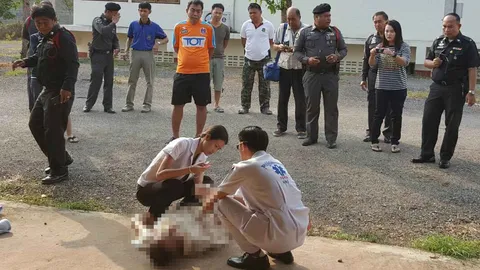  รอง สว.ทล.ตายก่อนถึงบ้าน! ออกเวรดึก ล้มหัวฟาดหน้าประตู