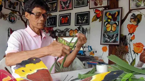 หนุ่มสงขลาสุดเจ๋ง "ผีเสื้อ" จากใยบัว