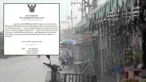 ชุ่มฉ่ำ!! อุตุฯ ประกาศ ไทยเข้าสู่ฤดูฝนแล้ว สิ้นสุดกลางเดือน ต.ค.