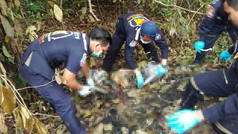 ฆ่าและเผาสาว 25 ยัดใส่ถุงปุ๋ยทิ้งศพข้างกำแพงวัดป่าในบึงกาฬ