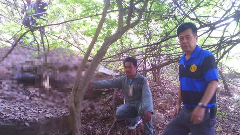 พบศพหญิงนิรนามใส่สายเดี่ยว ถูกทิ้งเชิงเขาในสุพรรณฯ