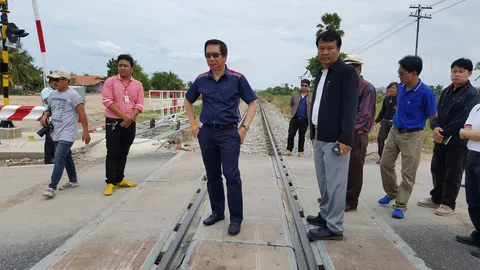 รฟท. ประสบความสำเร็จ แก้จุดตัดรถไฟห้วยทรายเหนือ จ.เพชรบุรี