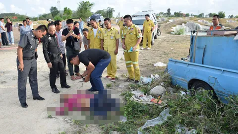พระเขมร มาขอนอนสุสานแต่ดันตั้งวงเหล้า ปู่คนเฝ้าต่อว่าโดนรุมตีดับ