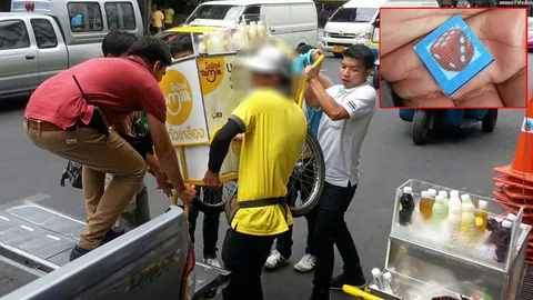 เจออีก 'สติกเกอร์ส่วย' ย่านเยาวราชรูปลูกเต๋า ท้องที่ยันไม่เกี่ยวข้อง