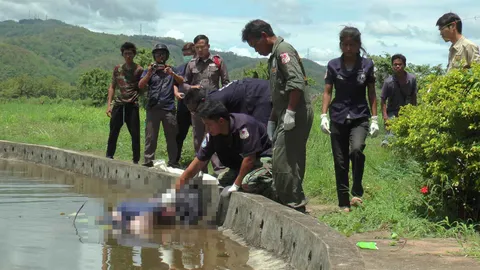 หนุ่มใหญ่ตายปริศนา ลอยกลางสระน้ำในป่าช้าจีน ที่แพร่