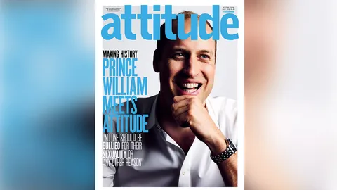 หล่อมาก! เจ้าชายวิลเลียมขึ้นปกนิตยสารเกย์ผู้ดี ร่วมต้านการกดขี่ทางเพศ