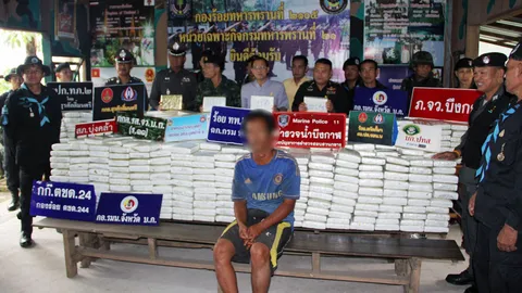 จนท.บึงกาฬสนธิกำลังจับกัญชาลอตใหญ่ จ่อลงใต้กว่า 1 ตัน มูลค่า 22 ล้าน