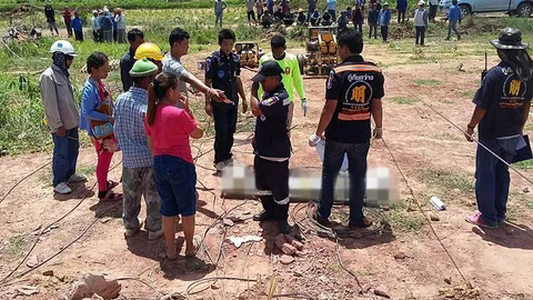 หนุ่มติดตั้งสายไฟพลาด ลวดสลิงขาดตัดร่างดับสยอง ส่วนเพื่อน2รายสาหัส