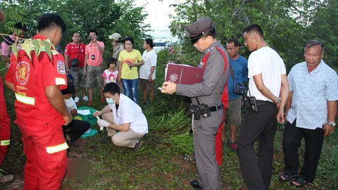 สลดใจ! พบศพทารกแรกเกิด ถูกทิ้งในป่าละเมาะบึงกาฬ